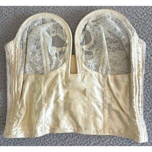 Vintage 1950s Bustier The Bali Bow Satin Corset Boning